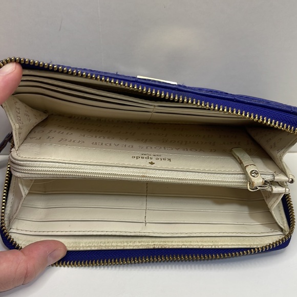 Kate Spade ♠️ Purple Leather Wallet - Picture 8 of 14